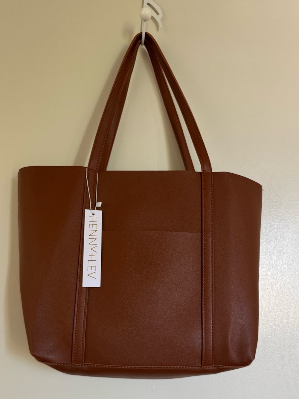 NWT HENNY + LEV
Danielle Toe Bag in
Cognac